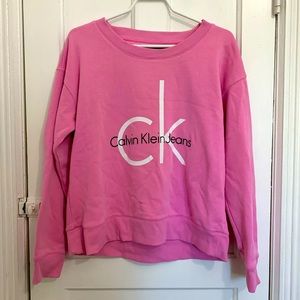 Pink Calvin Klein Jeans Crewneck Sweatshirt